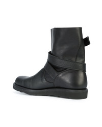 Bottines chelsea en cuir noires Yohji Yamamoto