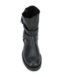 Bottines chelsea en cuir noires Yohji Yamamoto