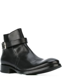 Bottines chelsea en cuir noires B Store