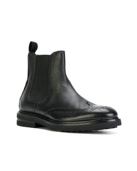 Bottines chelsea en cuir noires Henderson Baracco