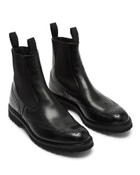 Bottines chelsea en cuir noires Tricker's