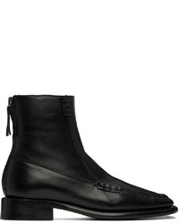 Bottines chelsea en cuir noires Hereu