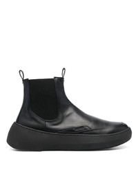 Bottines chelsea en cuir noires Hevo