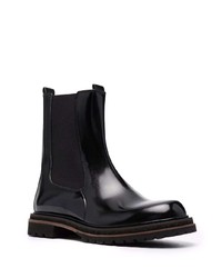 Bottines chelsea en cuir noires Fratelli Rossetti