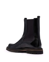 Bottines chelsea en cuir noires Fratelli Rossetti