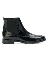 Bottines chelsea en cuir noires Tod's