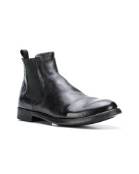 Bottines chelsea en cuir noires Officine Creative