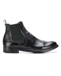 Bottines chelsea en cuir noires Officine Creative