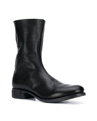 Bottines chelsea en cuir noires A Diciannoveventitre