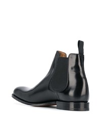 Bottines chelsea en cuir noires Church's