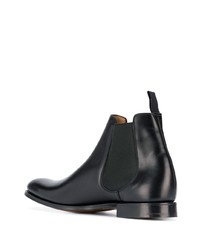 Bottines chelsea en cuir noires Church's