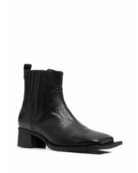 Bottines chelsea en cuir noires Ninamounah