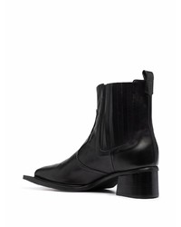 Bottines chelsea en cuir noires Ninamounah