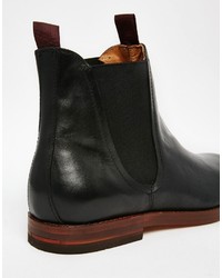 Bottines chelsea en cuir noires