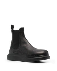 Bottines chelsea en cuir noires Alexander McQueen