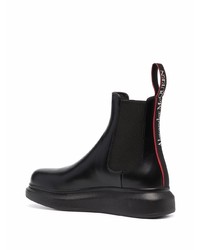 Bottines chelsea en cuir noires Alexander McQueen