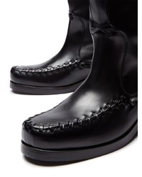 Bottines chelsea en cuir noires Stefan Cooke