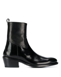 Bottines chelsea en cuir noires Jimmy Choo