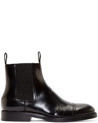 Bottines chelsea en cuir noires Jimmy Choo