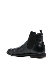 Bottines chelsea en cuir noires Officine Creative