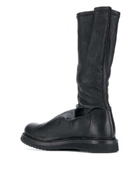 Bottines chelsea en cuir noires Rick Owens