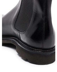 Bottines chelsea en cuir noires John Lobb