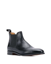 Bottines chelsea en cuir noires John Lobb