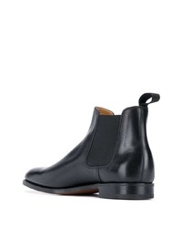 Bottines chelsea en cuir noires John Lobb