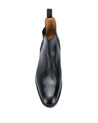 Bottines chelsea en cuir noires John Lobb