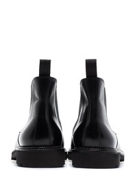 Bottines chelsea en cuir noires John Lobb