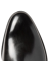 Bottines chelsea en cuir noires John Lobb