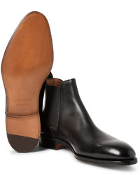 Bottines chelsea en cuir noires John Lobb