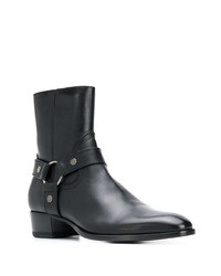 Bottines chelsea en cuir noires Saint Laurent