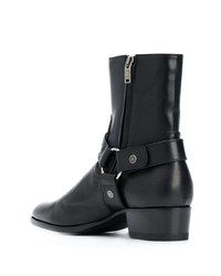 Bottines chelsea en cuir noires Saint Laurent