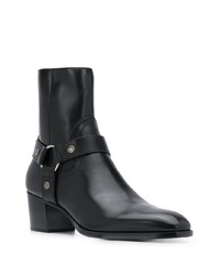 Bottines chelsea en cuir noires Saint Laurent