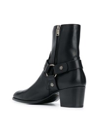 Bottines chelsea en cuir noires Saint Laurent