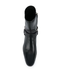 Bottines chelsea en cuir noires Saint Laurent