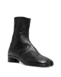 Bottines chelsea en cuir noires Maison Margiela