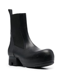 Bottines chelsea en cuir noires Rick Owens