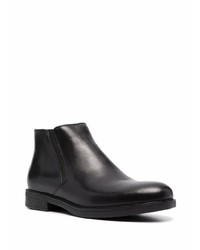 Bottines chelsea en cuir noires Geox