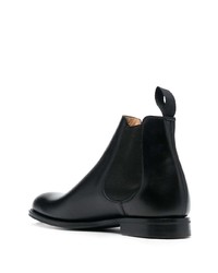 Bottines chelsea en cuir noires Church's