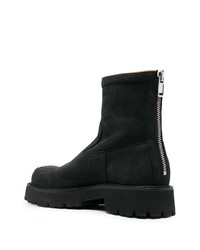 Bottines chelsea en cuir noires MM6 MAISON MARGIELA