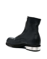 Bottines chelsea en cuir noires Guidi