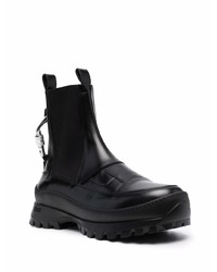 Bottines chelsea en cuir noires Heliot Emil