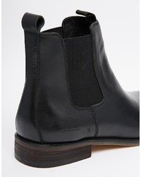 Bottines chelsea en cuir noires Bellfield