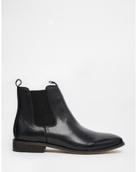 Bottines chelsea en cuir noires Bellfield