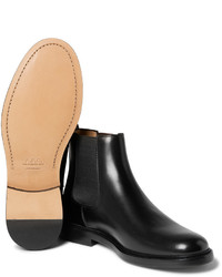 Bottines chelsea en cuir noires A.P.C.