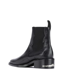 Bottines chelsea en cuir noires Toga Virilis