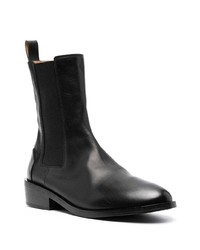 Bottines chelsea en cuir noires Marsèll