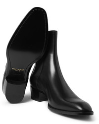 Bottines chelsea en cuir noires Saint Laurent